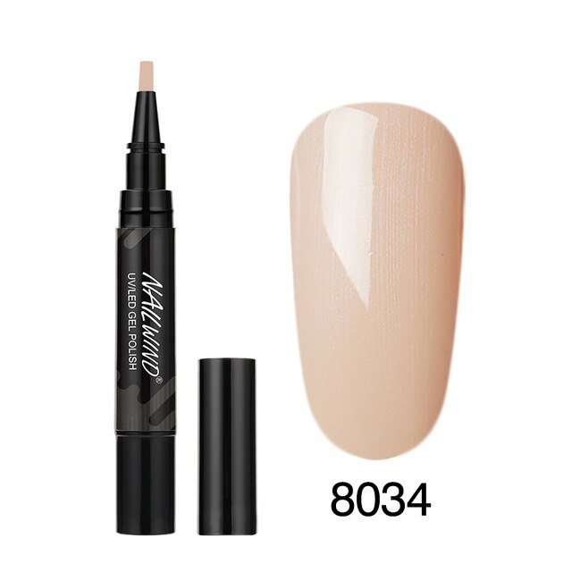 60 Colors Soak Off Enamel Nail Glue Pen