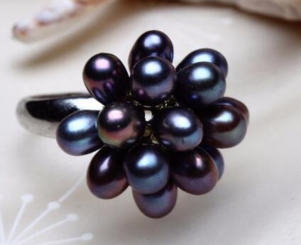 Freshwater Flower Wedding Ring