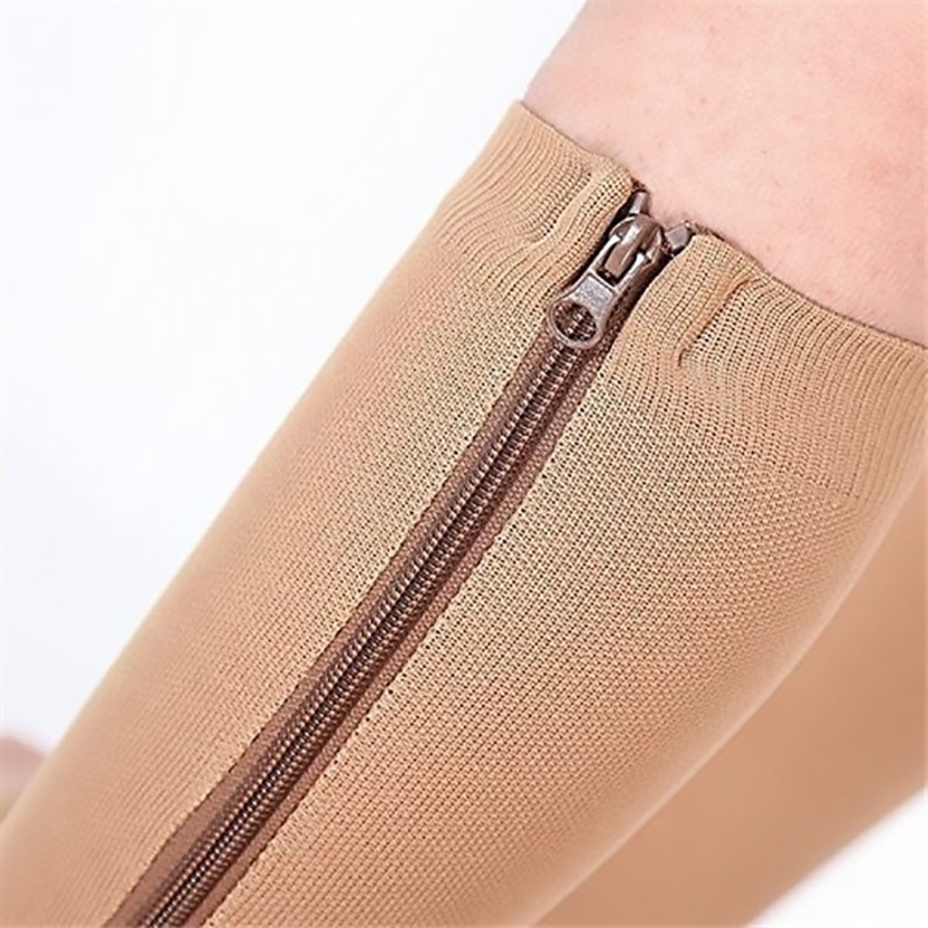 1 Pair Unisex Compression Socks Zipper