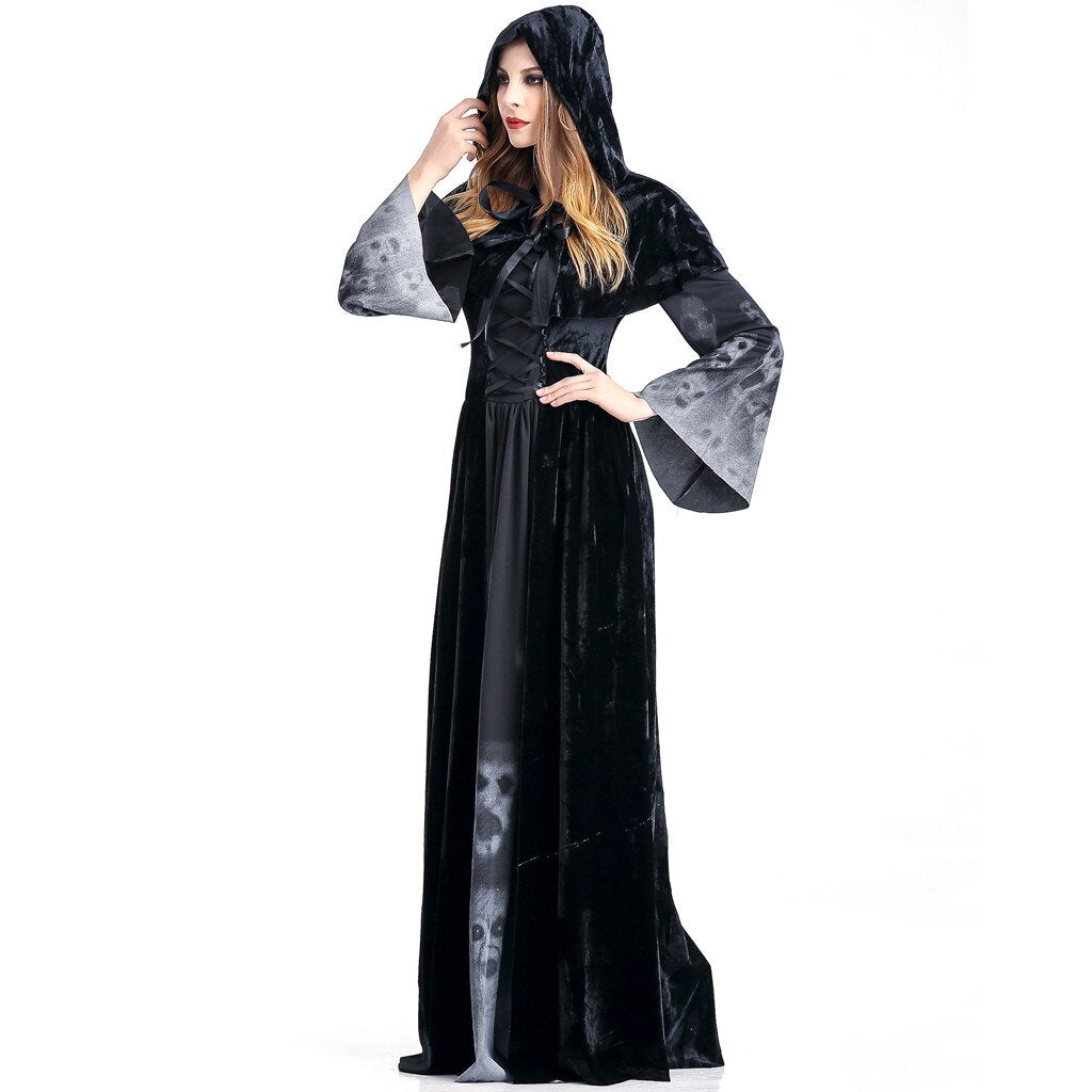Vintage Witch Long Sleeve Maxi Dress