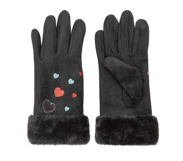 Thick Touch Screen Fingers Gloves