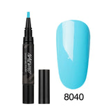 60 Colors Soak Off Enamel Nail Glue Pen