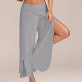 Split Casual Loose Wide Leg Pants