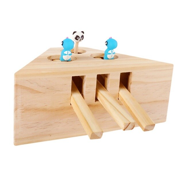 Wooden Interactive Maze Pet Hit Hamster