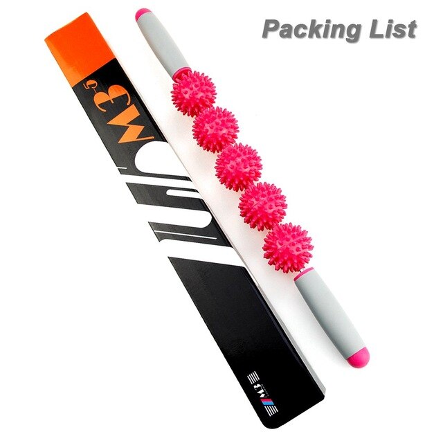 Massage Roller Stick with Point Spiky Balls