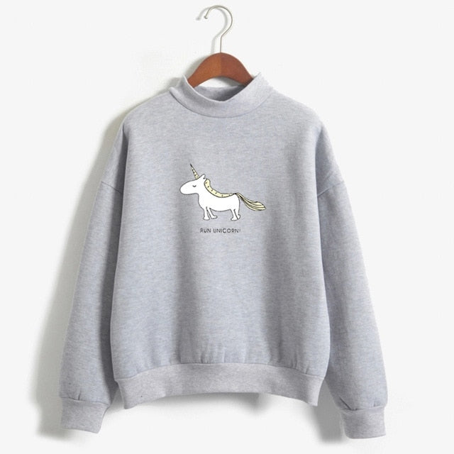 Unicorn Long Sleeve Fleece Hoodies