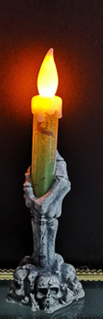 Halloween Ghost Hand Night Candle Light
