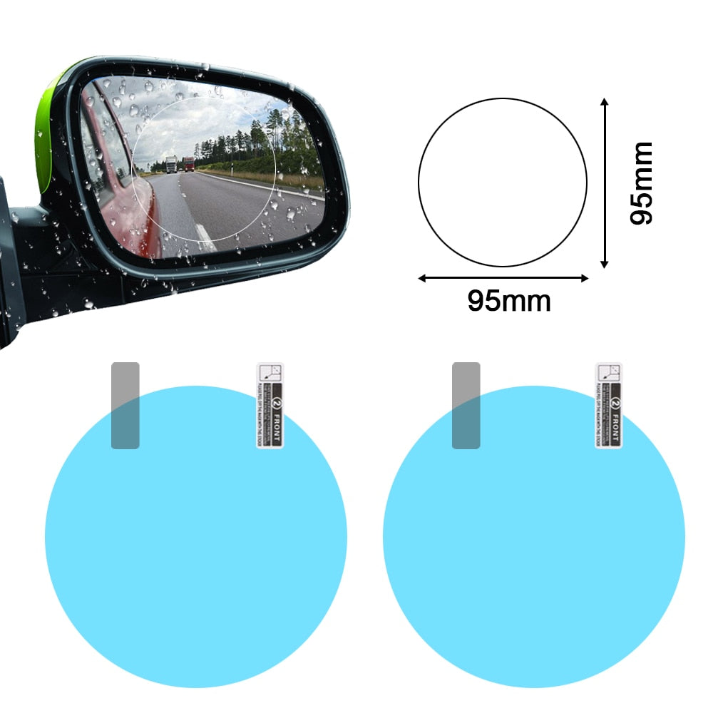 2PCS Car Mirror Window Clear Film