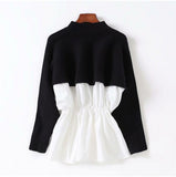 Womens Patchwork Sweater