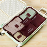 Travel clothing bra storage bag 6 and 7 sets of classification storage bag luggage sorting bag clothing dispensing bag