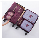 Travel clothing bra storage bag 6 and 7 sets of classification storage bag luggage sorting bag clothing dispensing bag