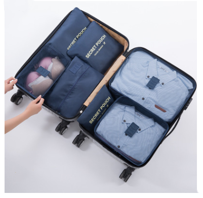 Travel clothing bra storage bag 6 and 7 sets of classification storage bag luggage sorting bag clothing dispensing bag
