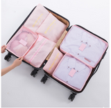 Travel clothing bra storage bag 6 and 7 sets of classification storage bag luggage sorting bag clothing dispensing bag