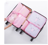 Travel clothing bra storage bag 6 and 7 sets of classification storage bag luggage sorting bag clothing dispensing bag