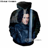Game of Thrones Jon Snow Print Hoodies