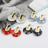 Acrylic Geometric Drop Earrings