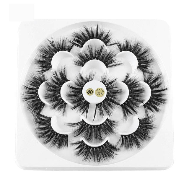 7 Pairs 3D Mink Hair False Eyelashes