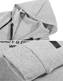 letter print pullover zipper