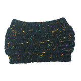 Ponytail Beanie Women Stretch Knitted Hats