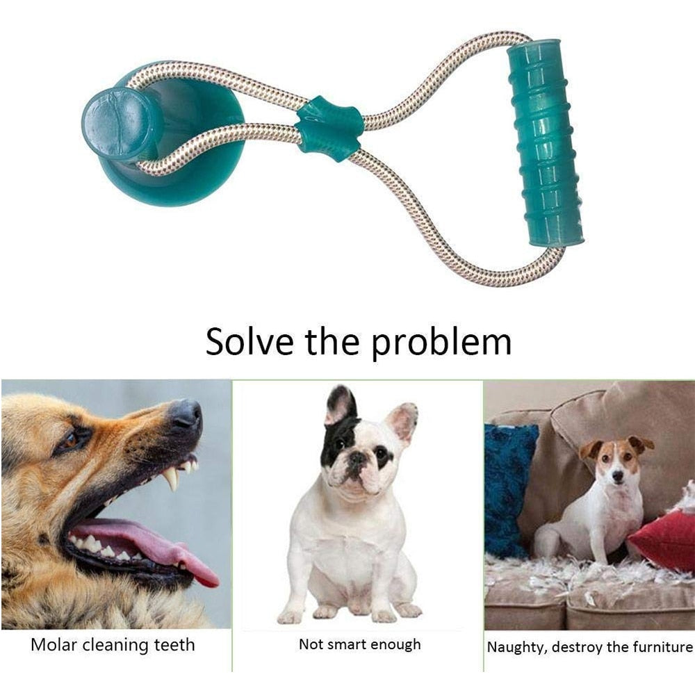 1PCS Pet Self-playing Rubber Ball