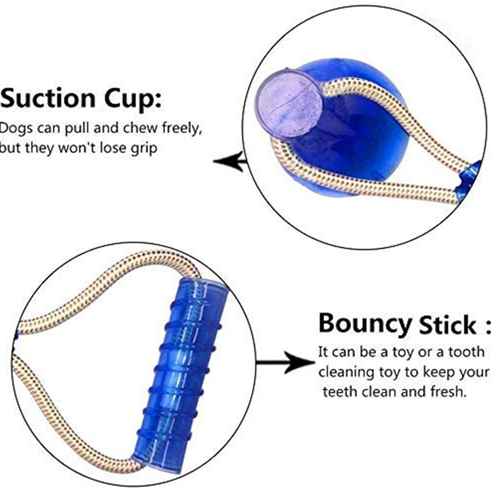 1PCS Pet Self-playing Rubber Ball
