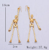 Skeleton Gift Halloween Ring Personalized Earrings