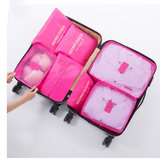 Travel clothing bra storage bag 6 and 7 sets of classification storage bag luggage sorting bag clothing dispensing bag