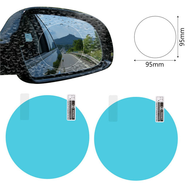 2PCS Car Mirror Window Clear Film