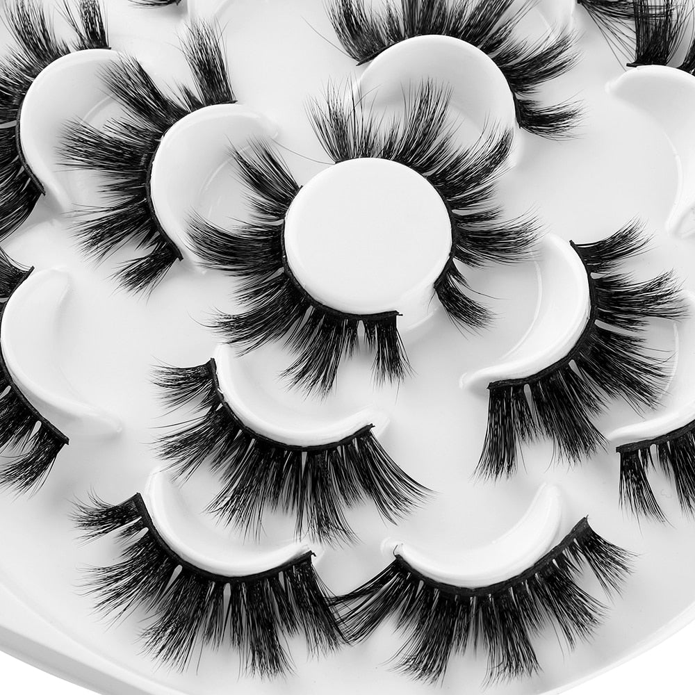 7 Pairs 3D Mink Hair False Eyelashes