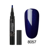 60 Colors Soak Off Enamel Nail Glue Pen