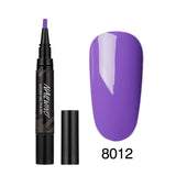 60 Colors Soak Off Enamel Nail Glue Pen