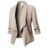 Women Long Sleeve Black Blazers