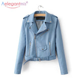 Faux Soft Leather Jacket Women