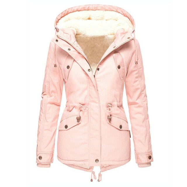 Women Winter Pocket Overcoat