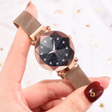 Ladies Magnetic Starry Sky Clock Luxury Women Watch