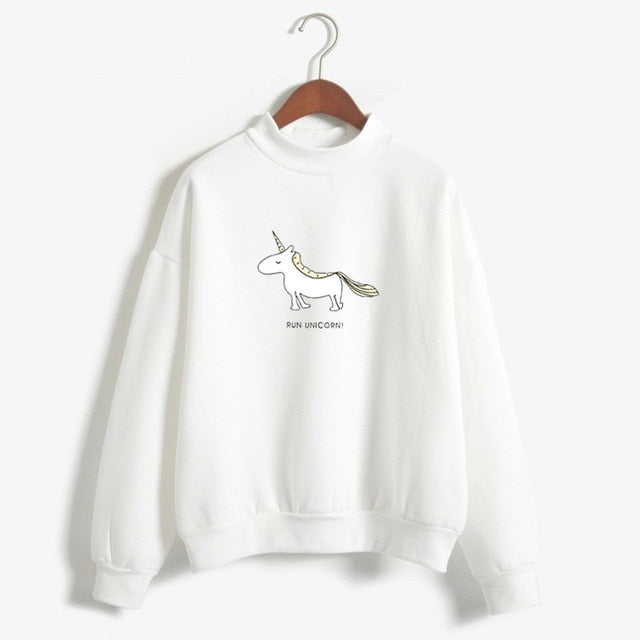 Unicorn Long Sleeve Fleece Hoodies