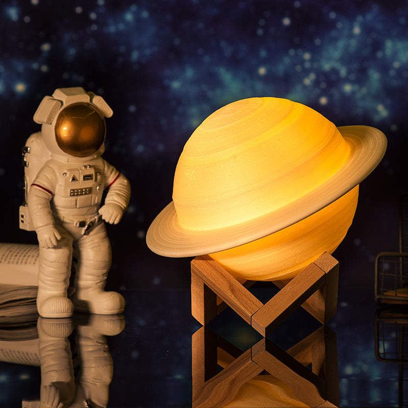 Rechargeable 3D Print Saturn Lamp