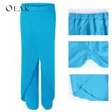 Split Casual Loose Wide Leg Pants