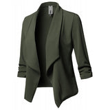 Women Long Sleeve Black Blazers