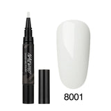 60 Colors Soak Off Enamel Nail Glue Pen