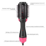 2 in 1  Volumizer Rotating Hot Hair Brush