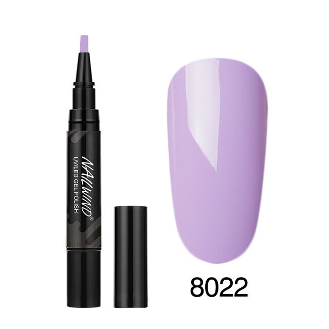 60 Colors Soak Off Enamel Nail Glue Pen