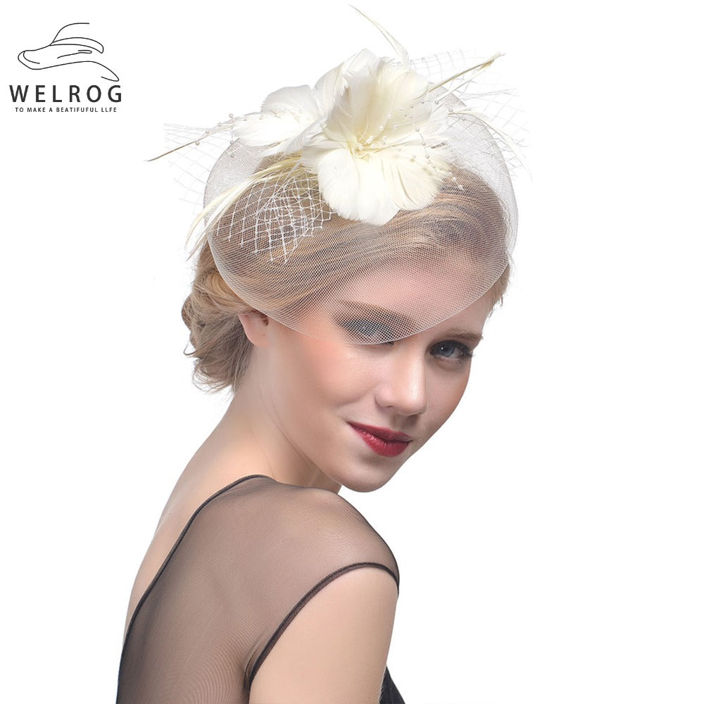 Wedding Bridal Mesh Veil Hats