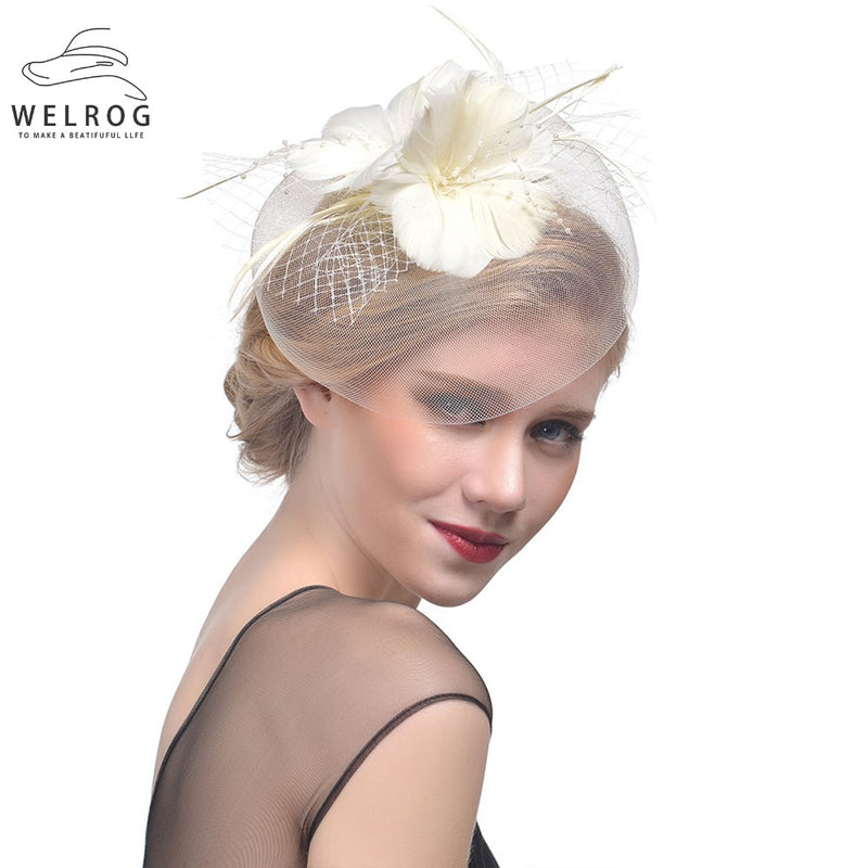 Wedding Bridal Mesh Veil Hats