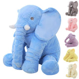 40cm/60cm Height Large Plush Elephant Doll Toy Kids Sleeping Back Cushion Cute Stuffed Elephant Baby Accompany Doll Xmas Gift