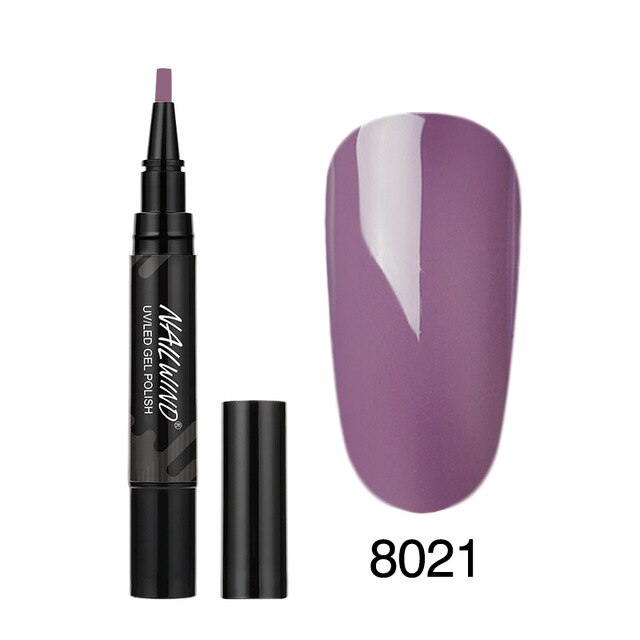 60 Colors Soak Off Enamel Nail Glue Pen
