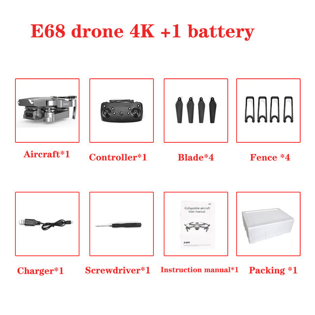 HD 4K WIFI 1080P FPV Drones