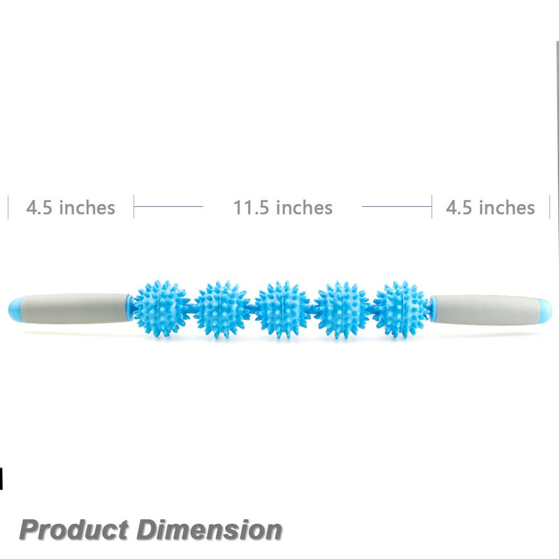 Massage Roller Stick with Point Spiky Balls
