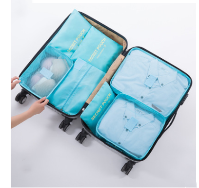Travel clothing bra storage bag 6 and 7 sets of classification storage bag luggage sorting bag clothing dispensing bag