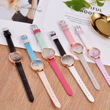 Brand Leather Quartz Women's Watch